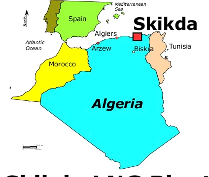 skikda algeria map